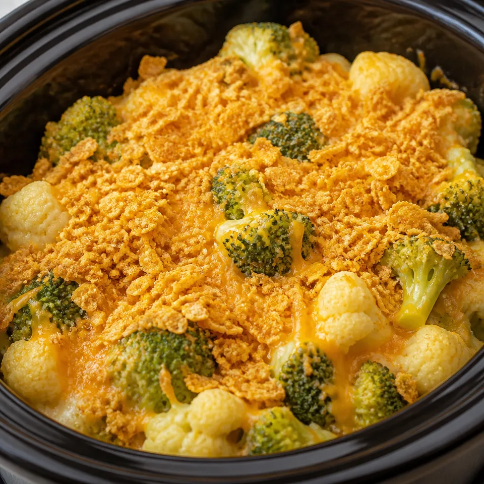 Crock Pot Cauliflower Broccoli Casserole Recipe — serving inspiration