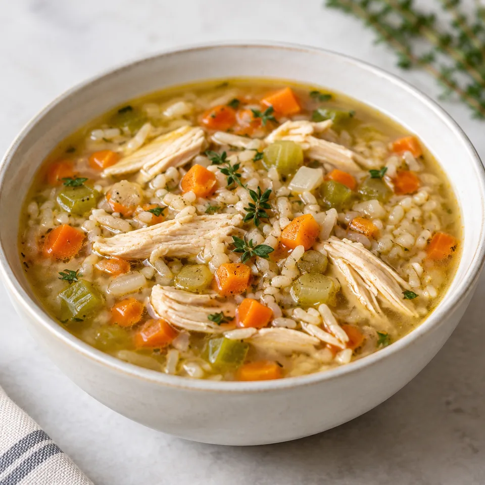 Crock Pot Chicken and Rice Soup — serving inspiration