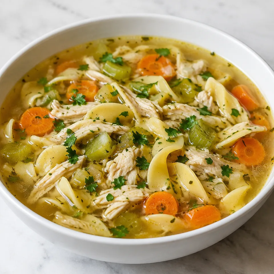 Crock Pot Chicken Noodle Soup — serving inspiration