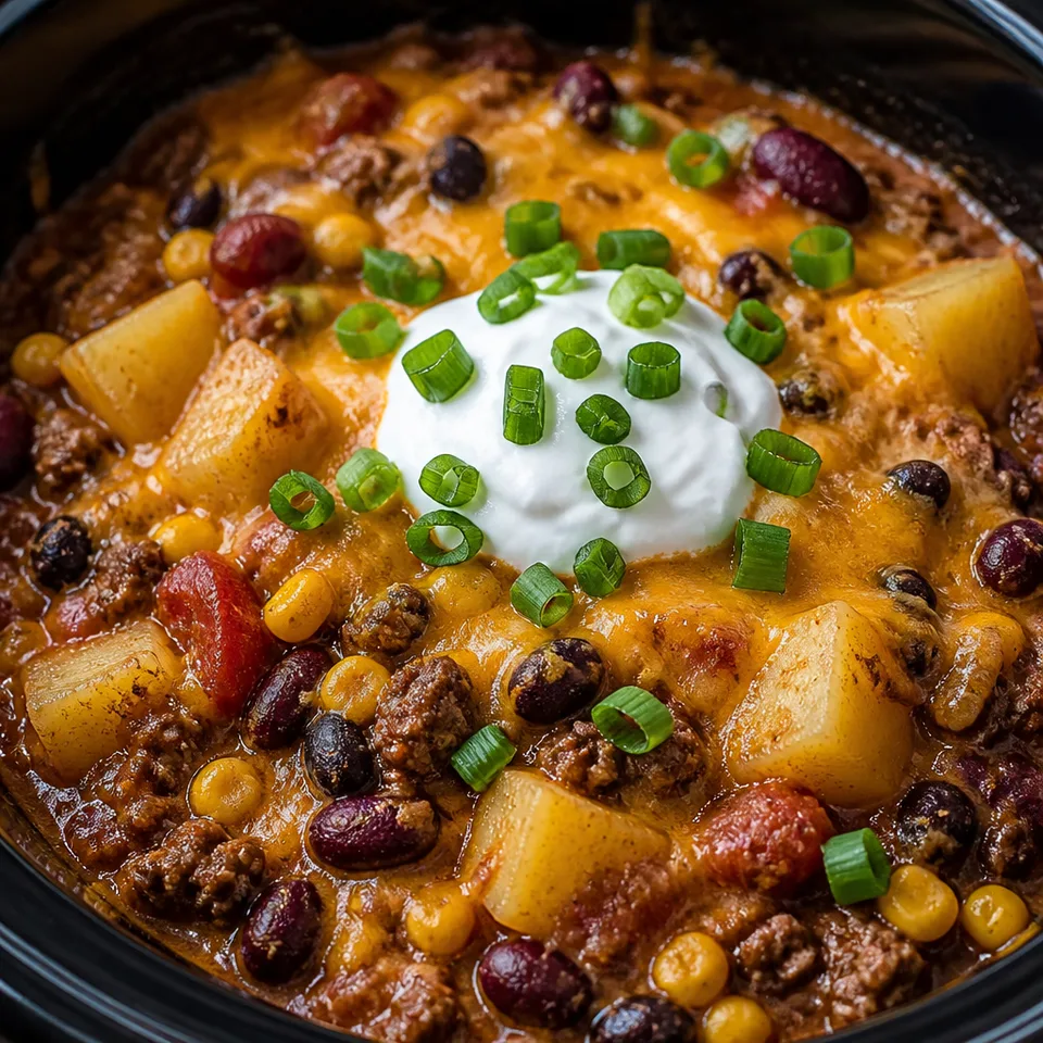 Crock Pot Cowboy Casserole — serving inspiration