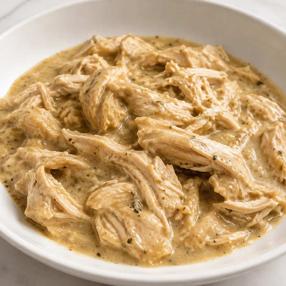 Crockpot Chicken and Gravy (from scratch) — serving inspiration
