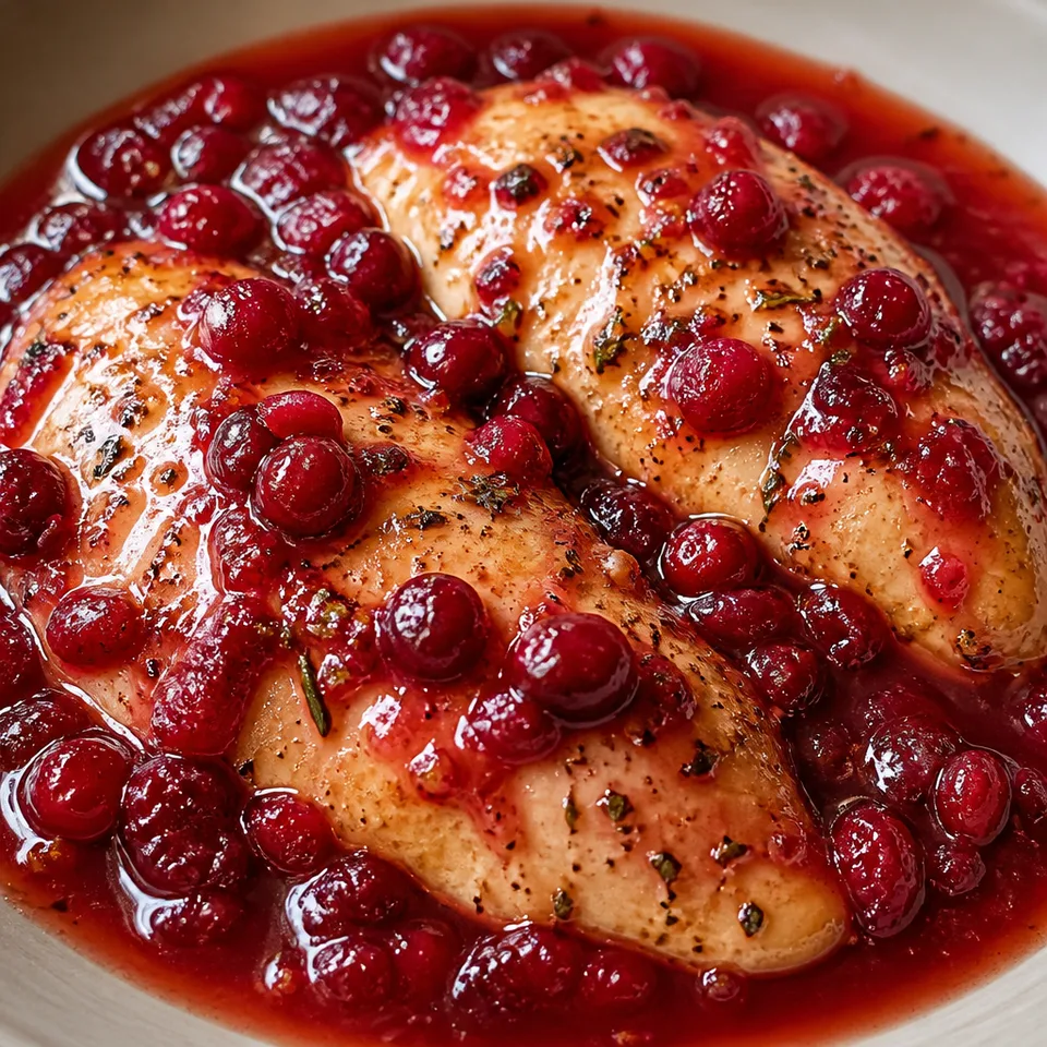 Crockpot Cranberry Chicken — serving inspiration