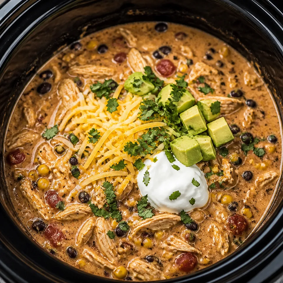 Crockpot Cream Cheese Chicken Chili — serving inspiration