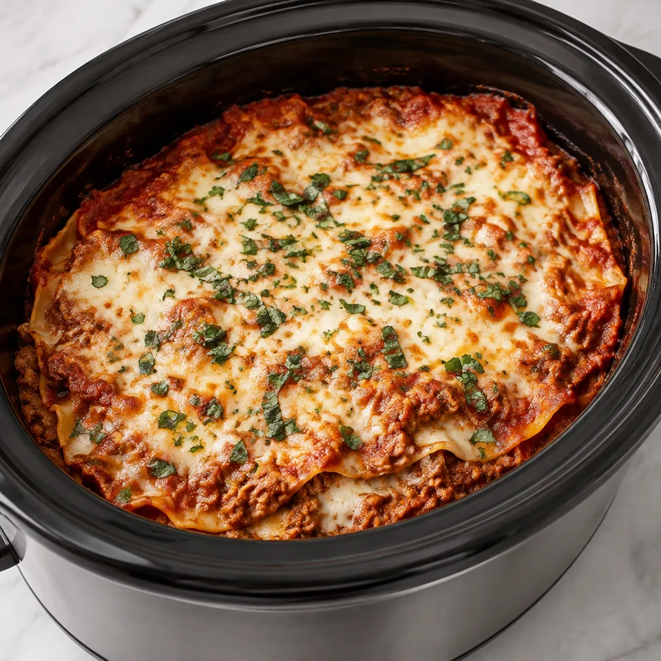 Crockpot Lasagna — serving inspiration