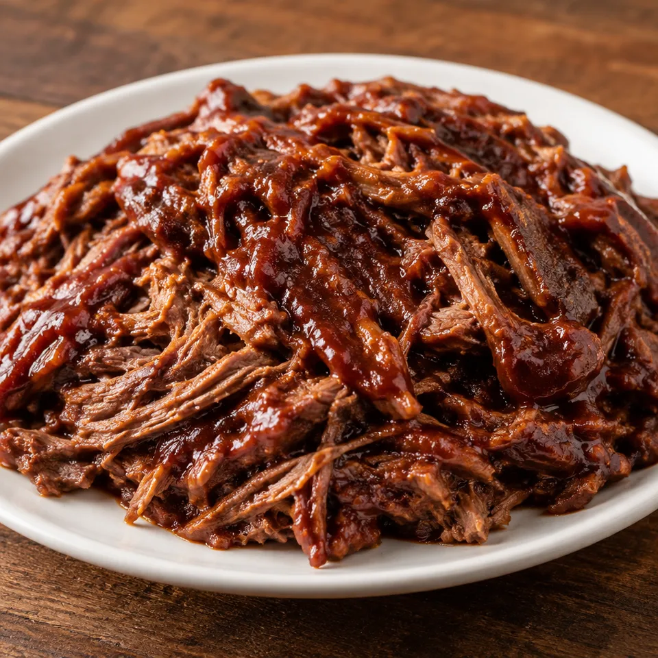 Crockpot Shredded Beef Barbecue — serving inspiration