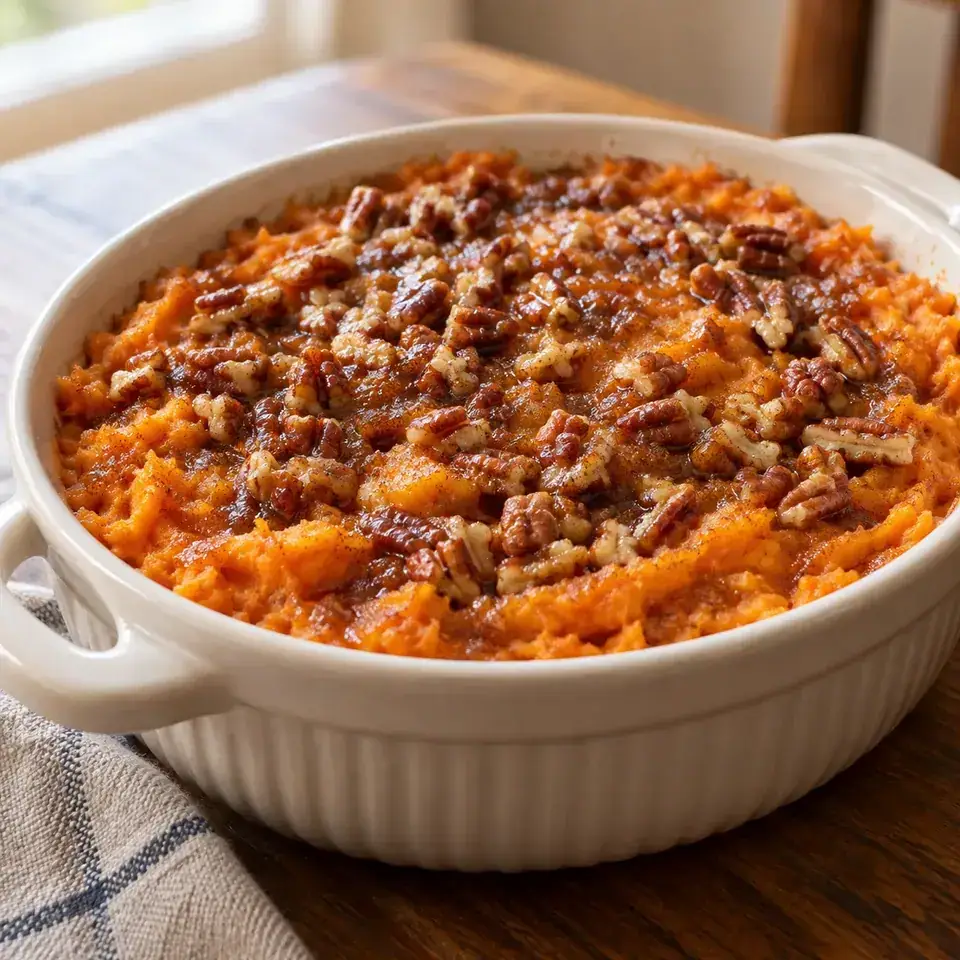 Crockpot Sweet Potato Casserole — serving inspiration