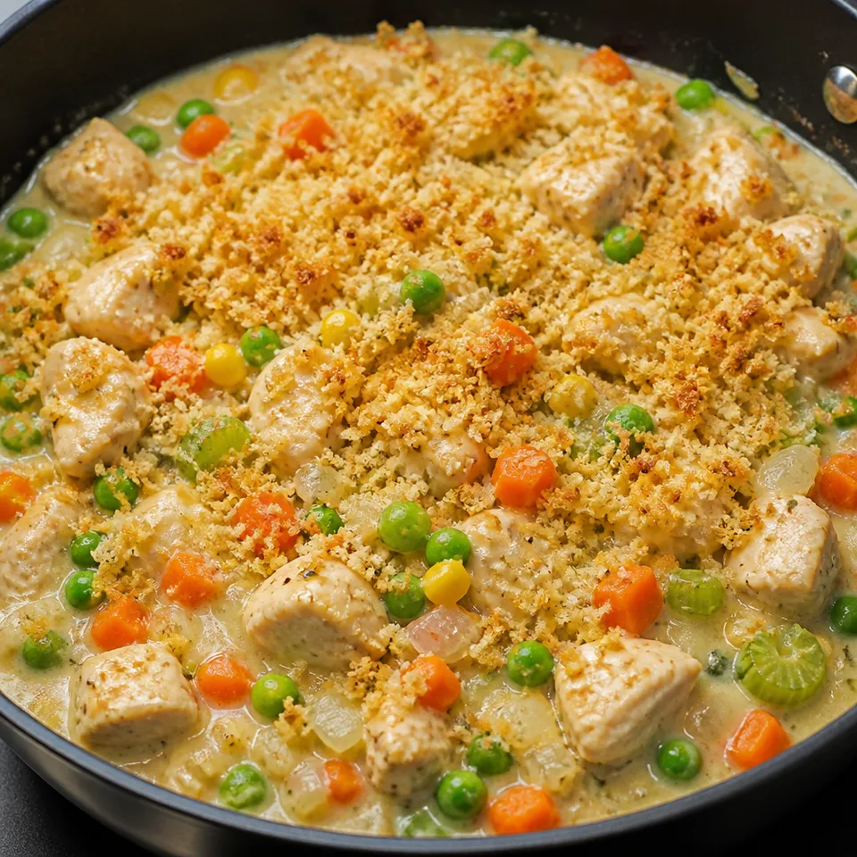 Crustless Chicken Pot Pie — serving inspiration
