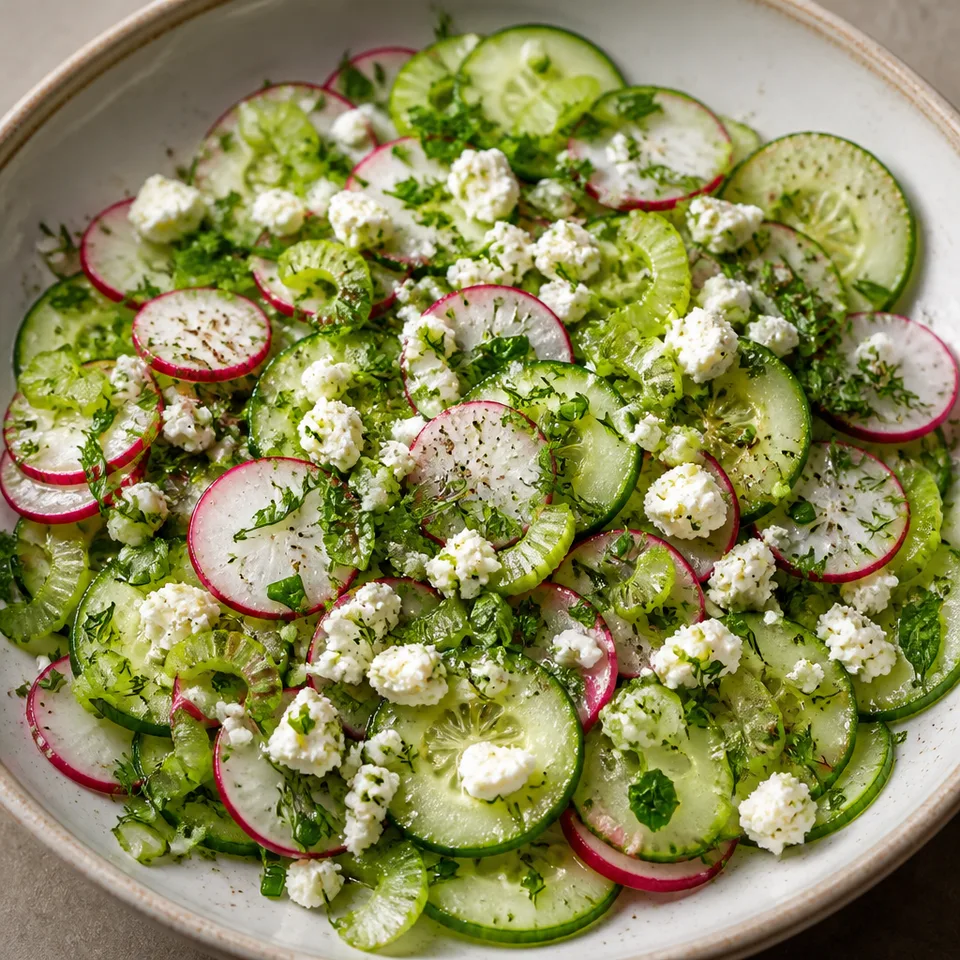 Cucumber Radish Salad — serving inspiration