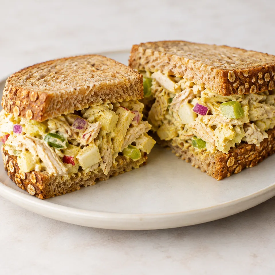 Curried chicken salad sandwiches — serving inspiration