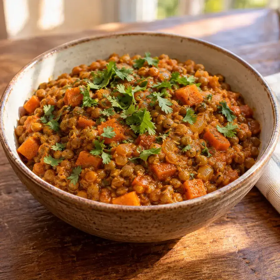 Curried Lentils — serving inspiration