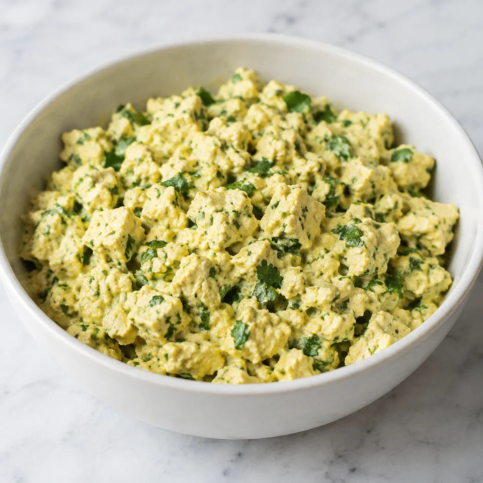 Curried Tofu Salad — serving inspiration