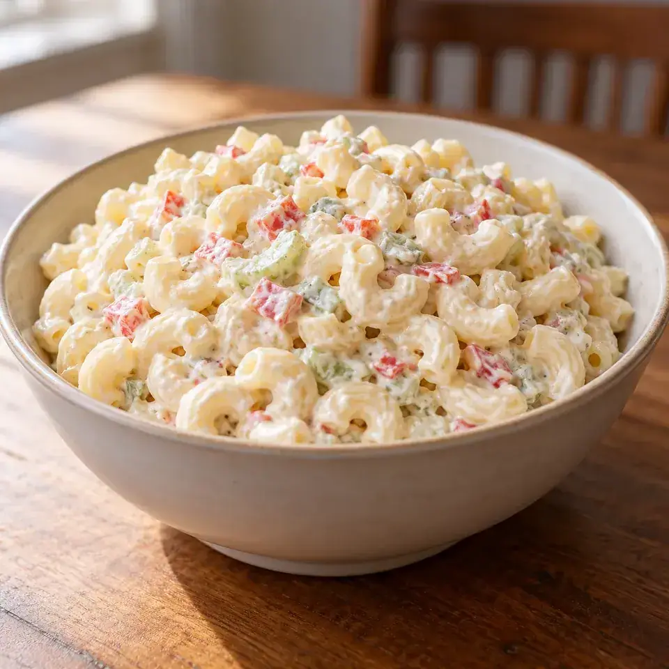 Deli macaroni salad — serving inspiration