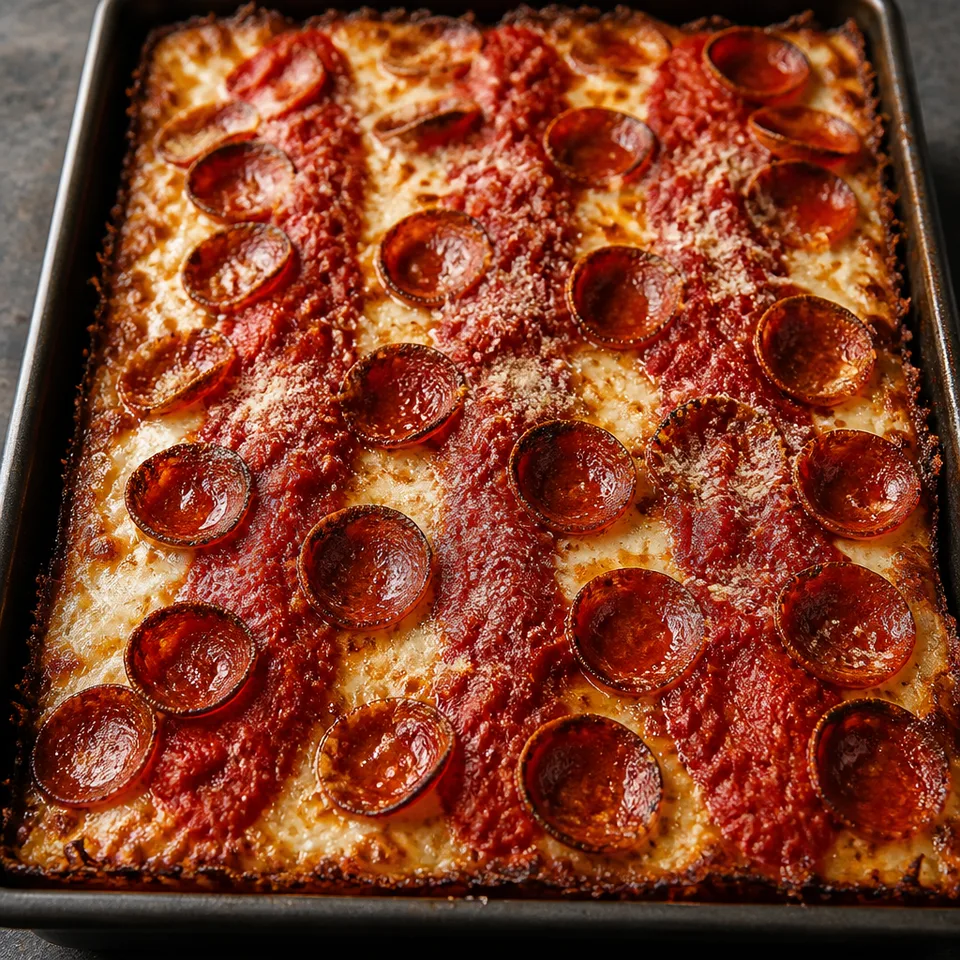 Detroit Style Pizza — serving inspiration