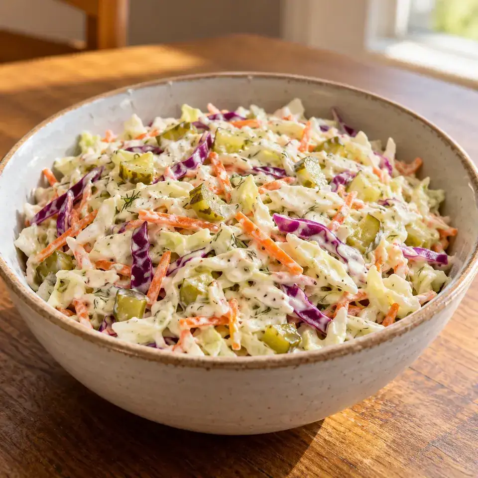 Dill Pickle Coleslaw — serving inspiration