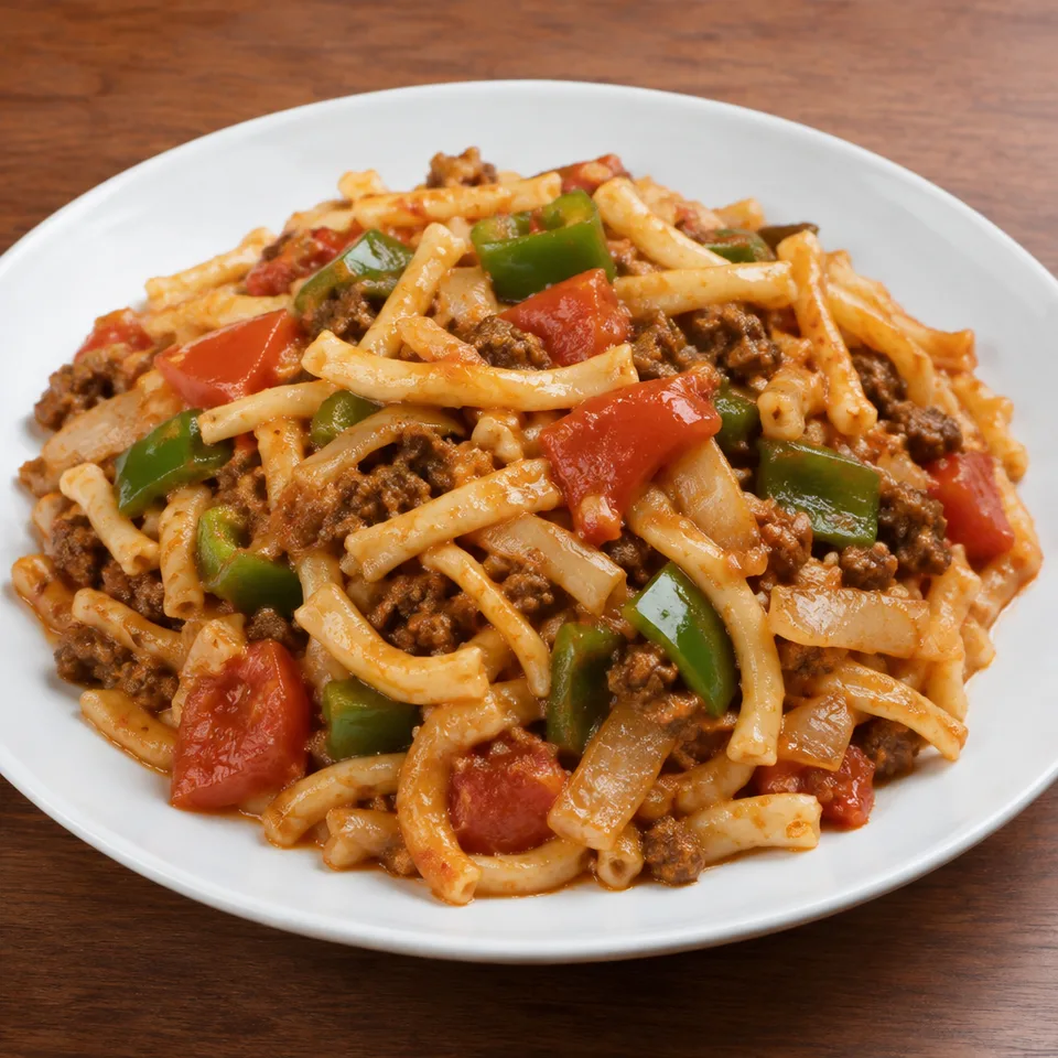 Ding Ding Chao Mian (丁丁炒面, Fried Noodles in Lamb Tomato Sauce) — serving inspiration