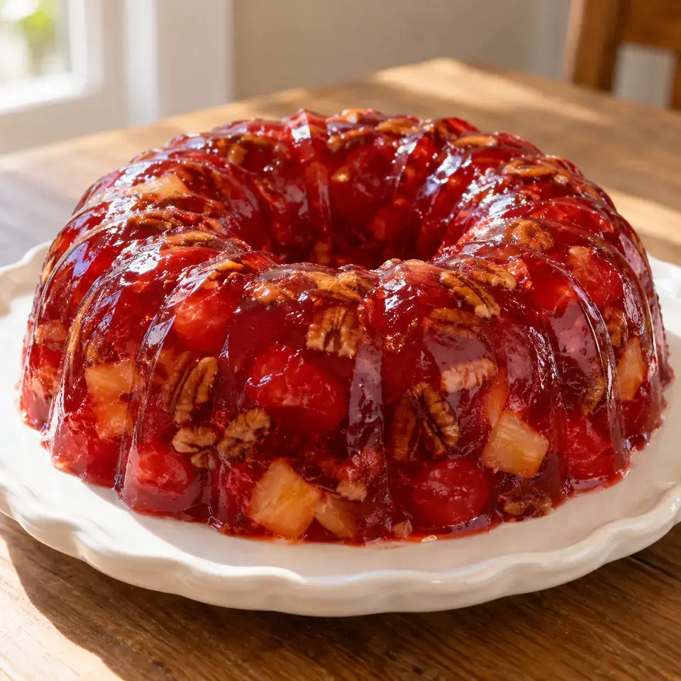 Dr Pepper Jello Salad — serving inspiration