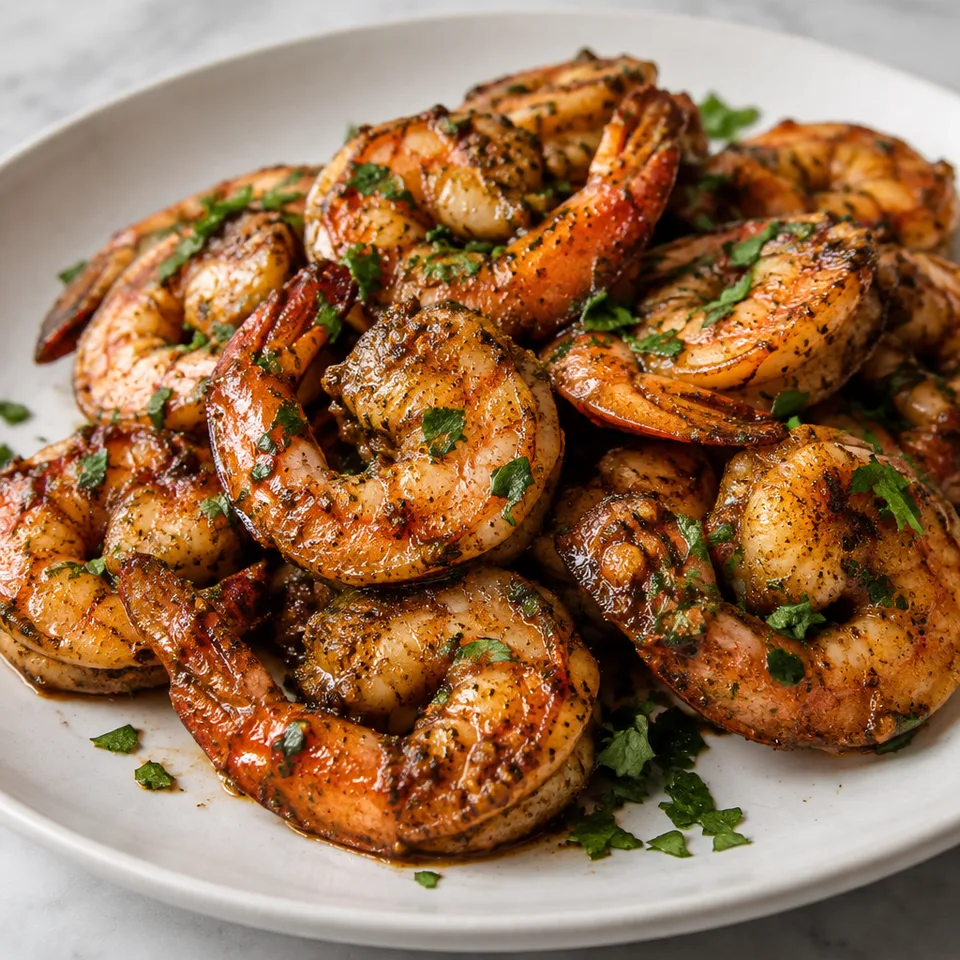 Drunken Jerk Prawns — serving inspiration