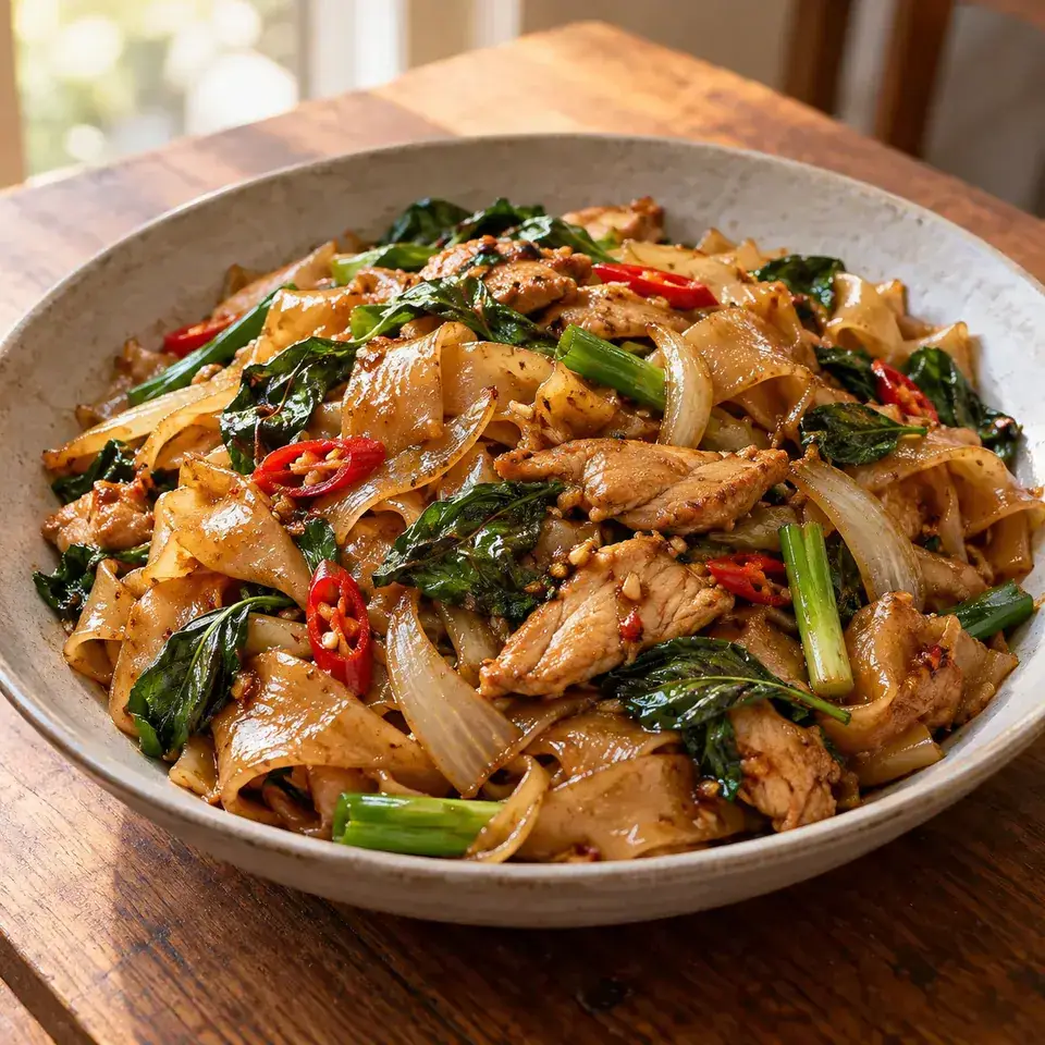 Drunken Noodles (Pad Kee Mao) — serving inspiration
