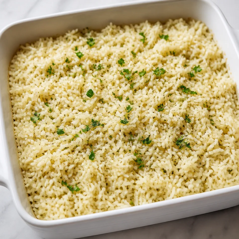 Dump and Bake Souper Rice — serving inspiration
