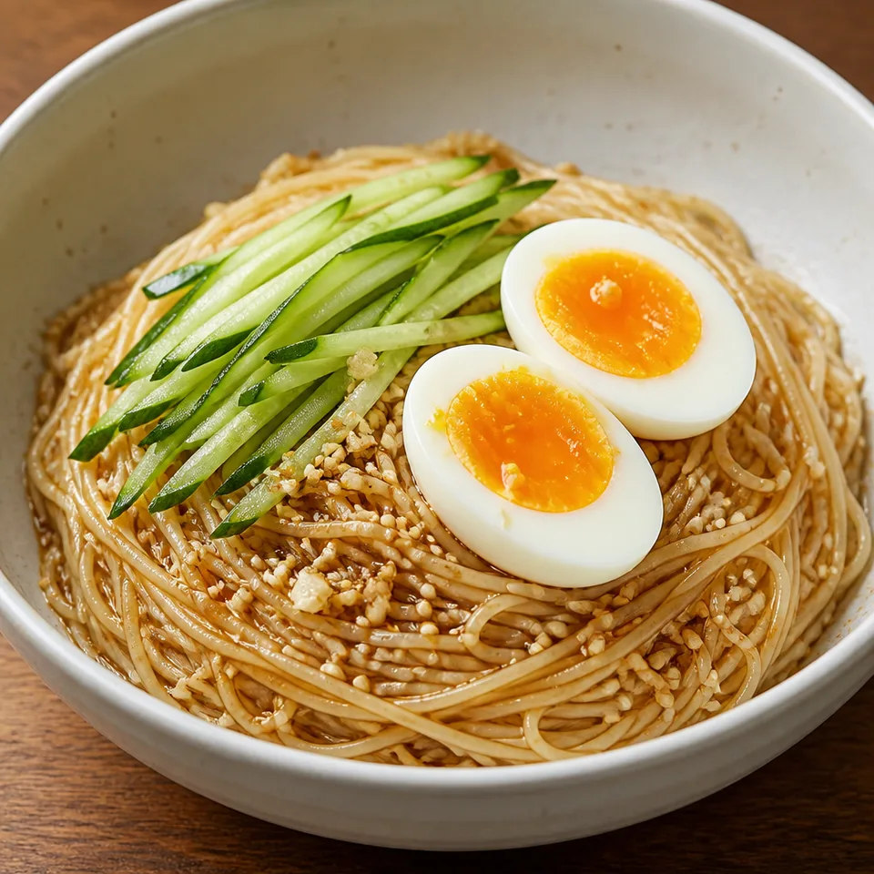 Easy 10-min. Ganjang Bibim Guksu — serving inspiration