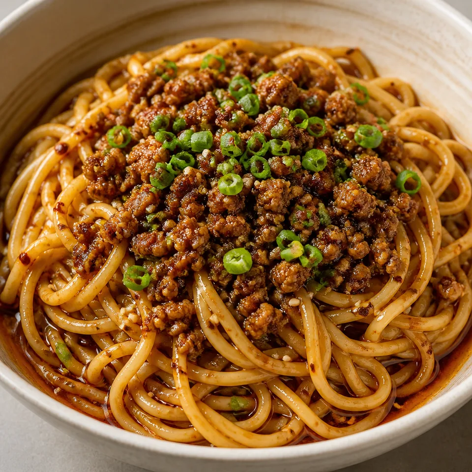 Easy 20-min. Dan Dan Noodles — serving inspiration