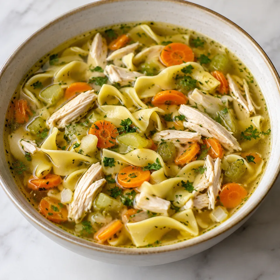Easy 30-Minute Homemade Chicken Noodle Soup — serving inspiration