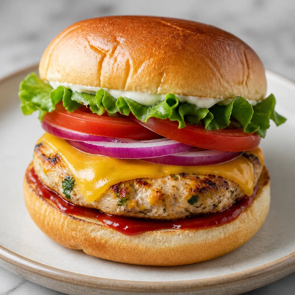 Easy Air Fryer Turkey Burgers — serving inspiration