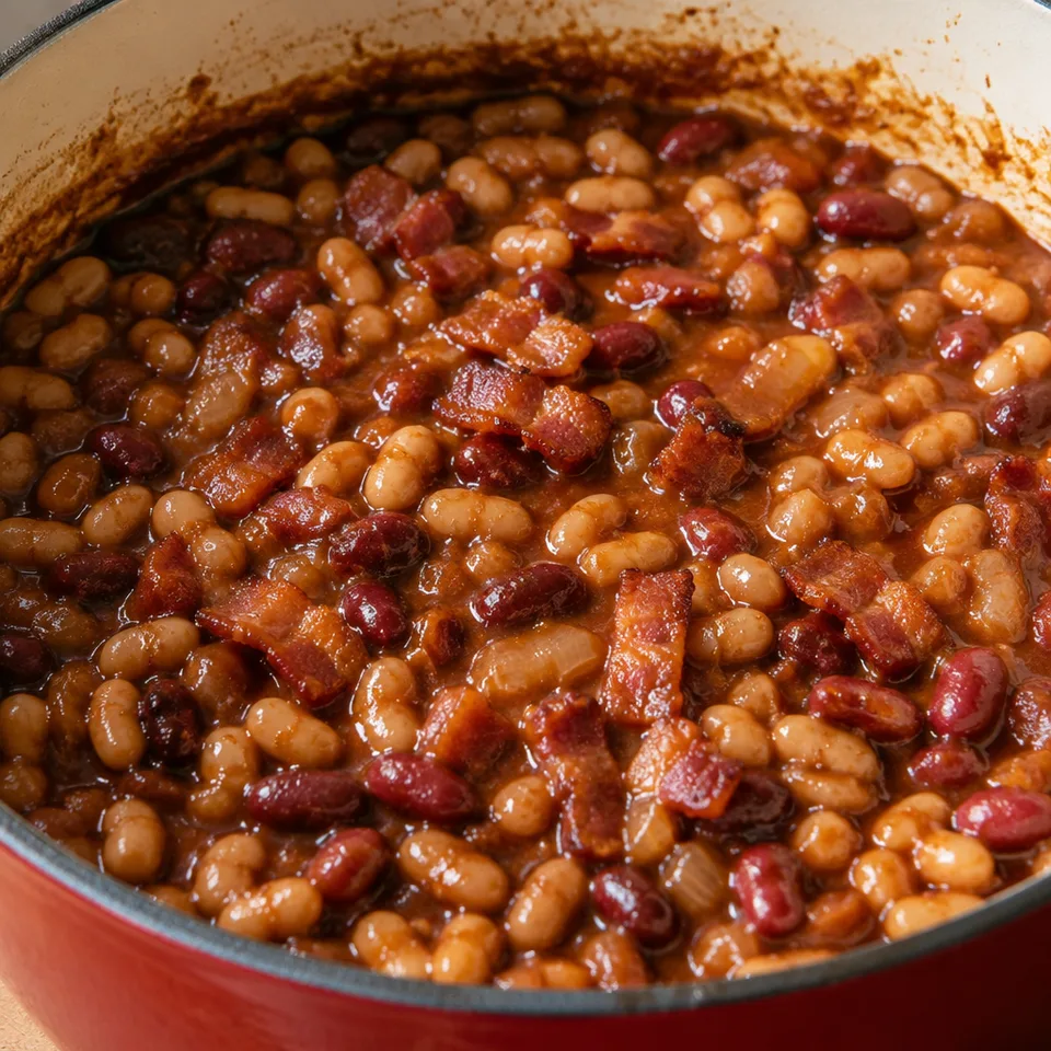 Easy Baked Beans with Bacon — serving inspiration