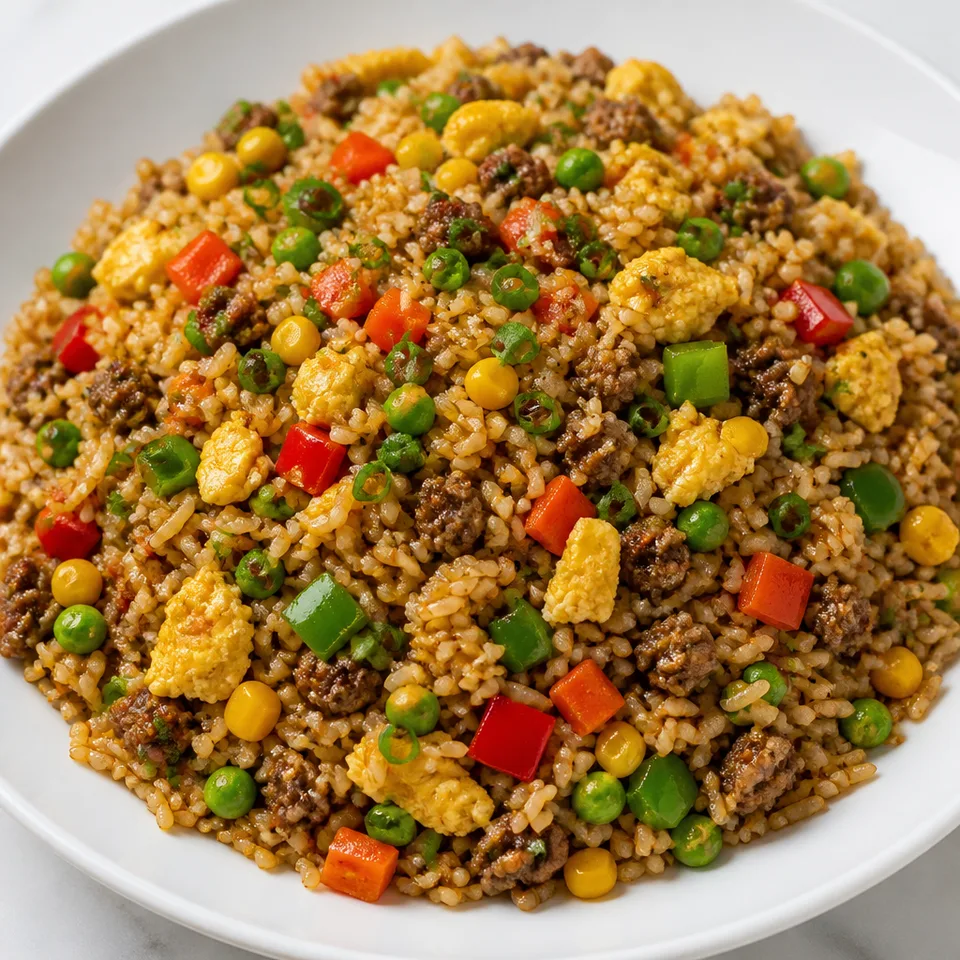 Easy Beef Fried Rice (牛肉炒饭) — serving inspiration