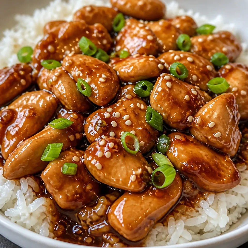 Easy Bourbon Chicken — serving inspiration