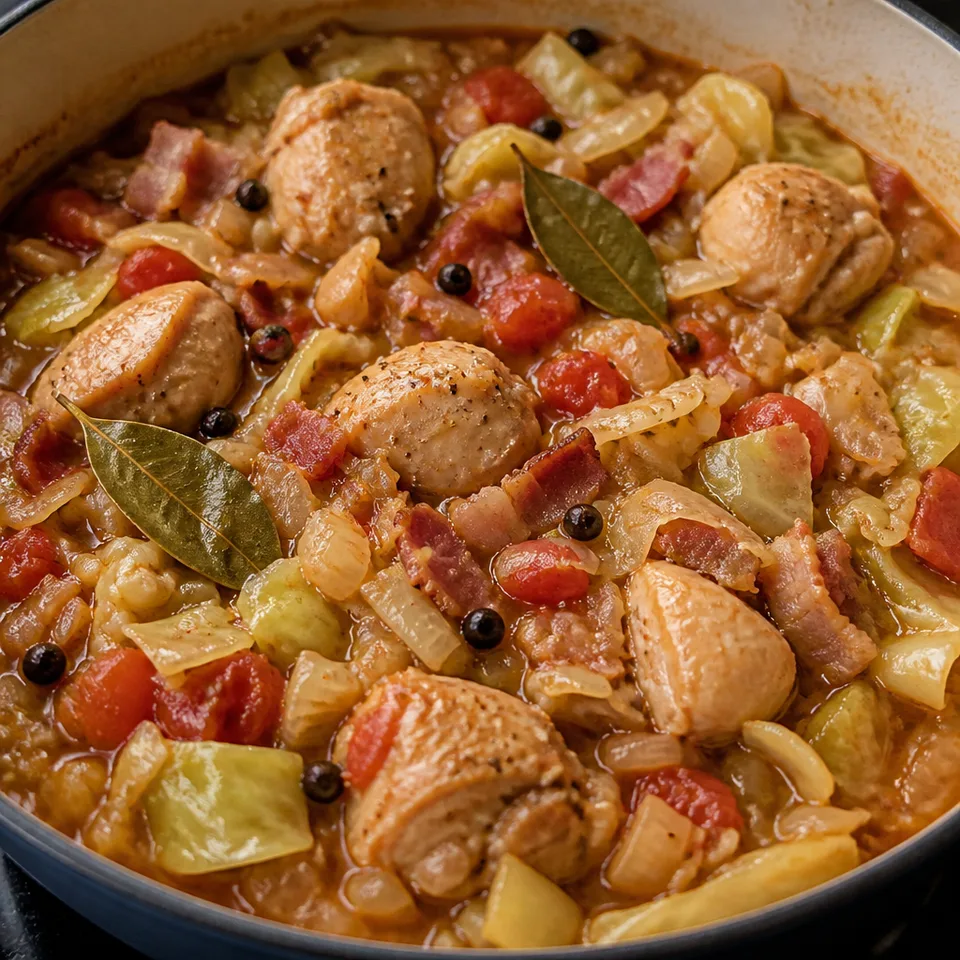 Easy Cabbage & Chicken Stew — serving inspiration