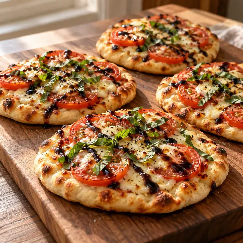 Easy Caprese Pizzas — serving inspiration