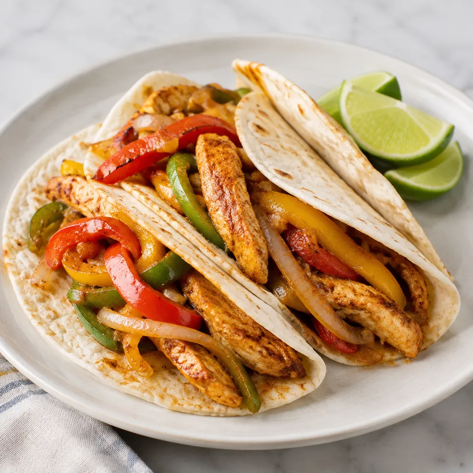 Easy Chicken Fajitas — serving inspiration