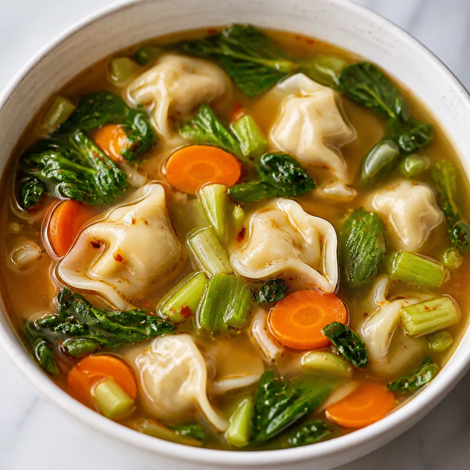 Easy Chicken Wonton Soup With Frozen Wontons (30 Minutes) — serving inspiration