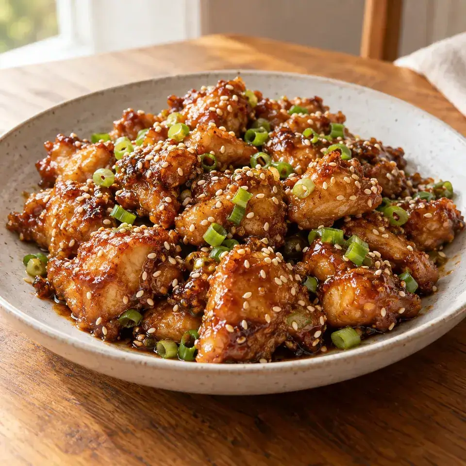 Easy Chinese Honey Sesame Chicken — serving inspiration