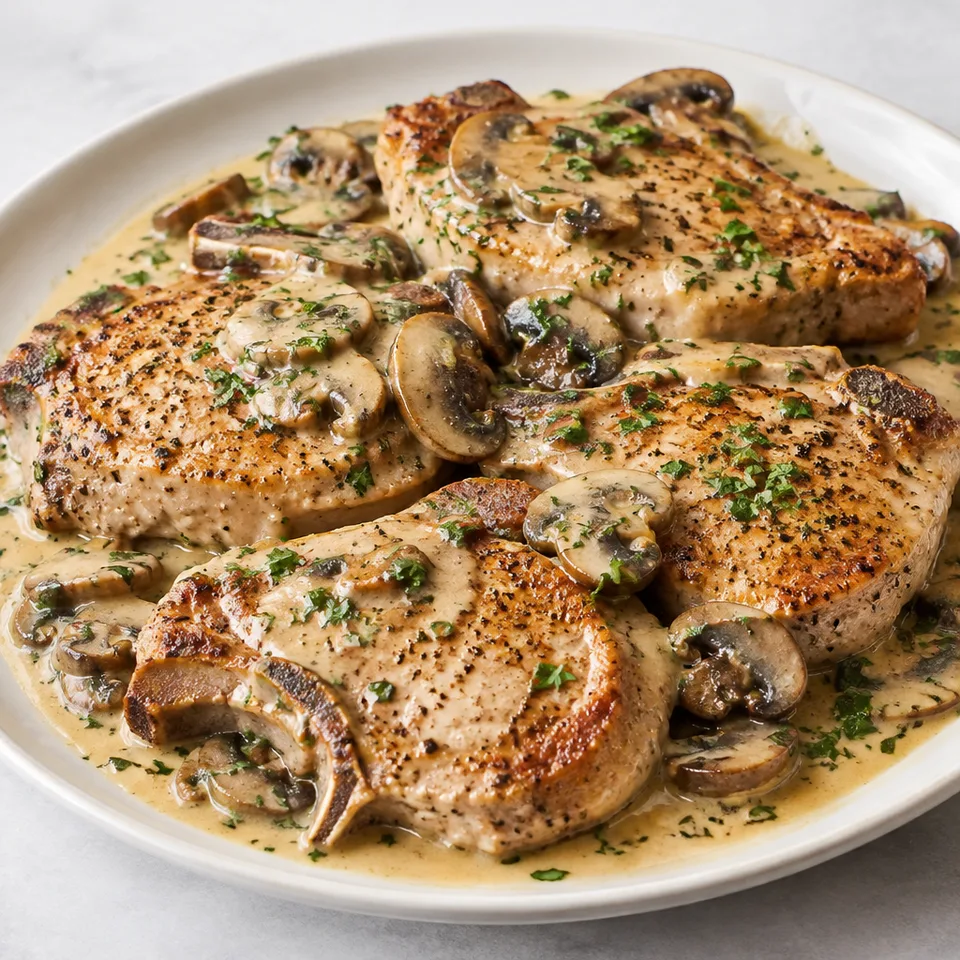 Easy Creamy Pork Chops — serving inspiration
