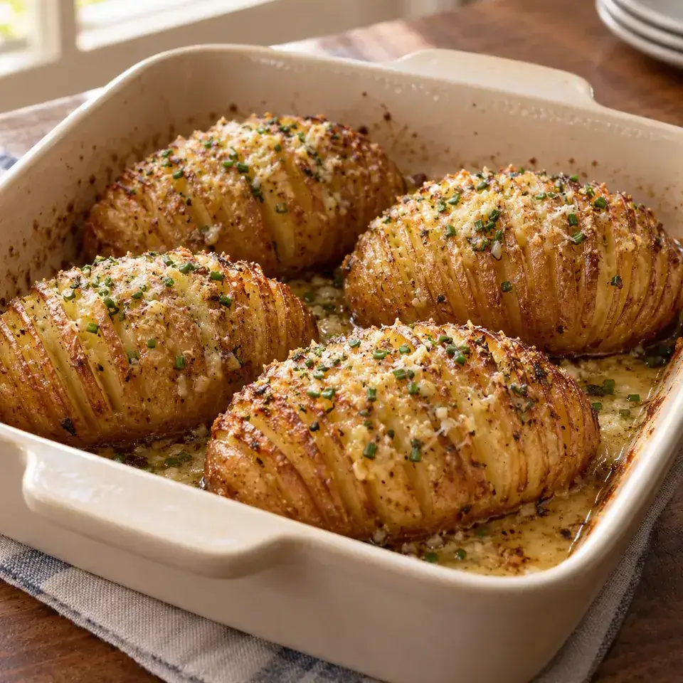 Easy Hasselback Potatoes — serving inspiration