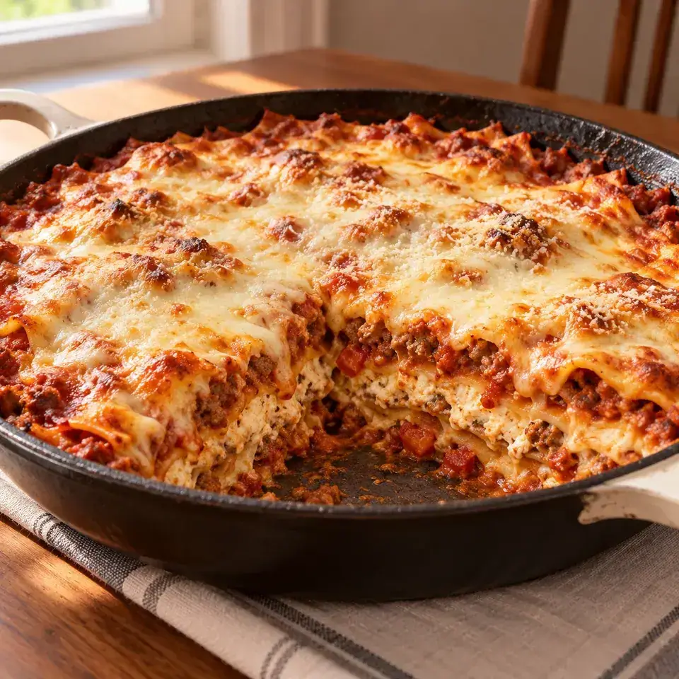 Easy Lasagna (One Pan/Skillet) — serving inspiration