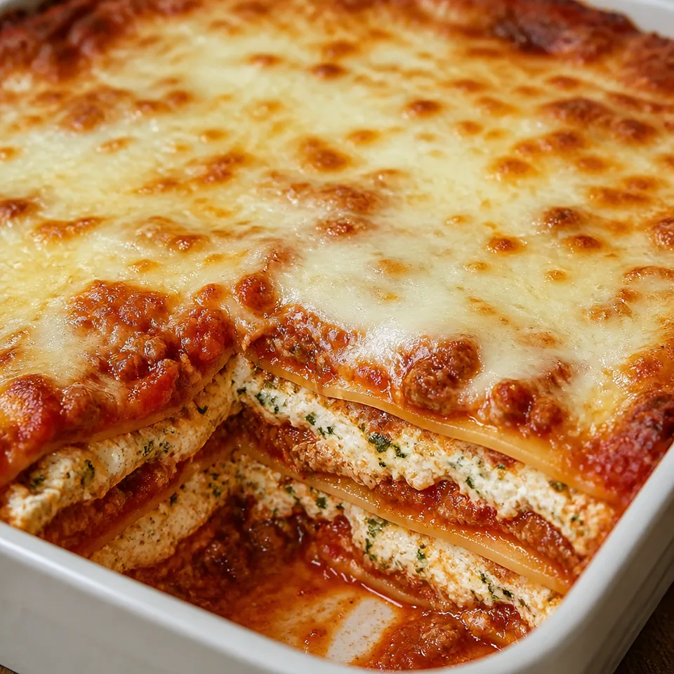 Easy Lasagna with Ricotta — serving inspiration