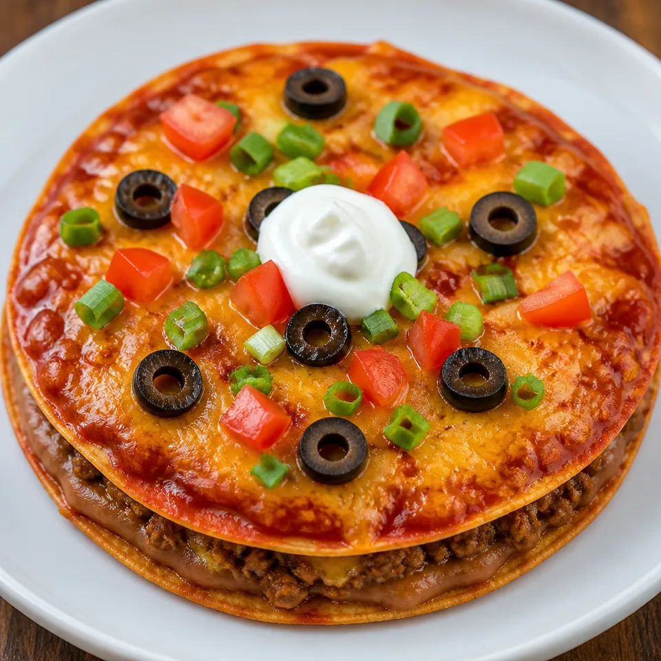 Easy Mexican Pizza — serving inspiration