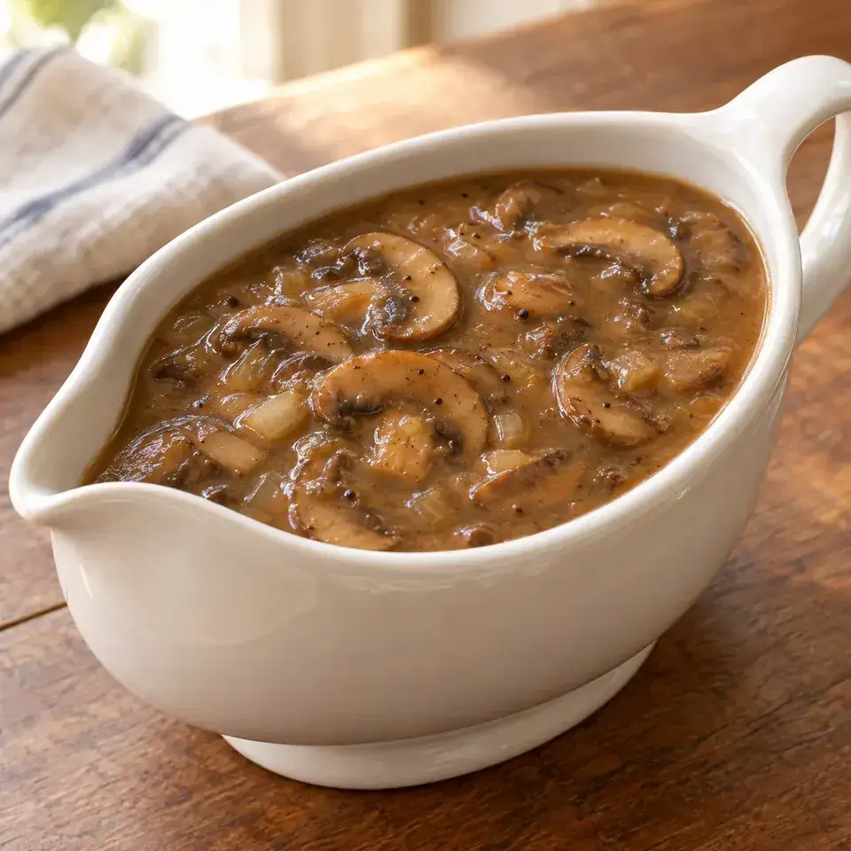 Easy Mushroom Gravy — serving inspiration