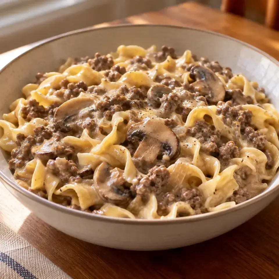 Easy Mushroom Stroganoff — serving inspiration