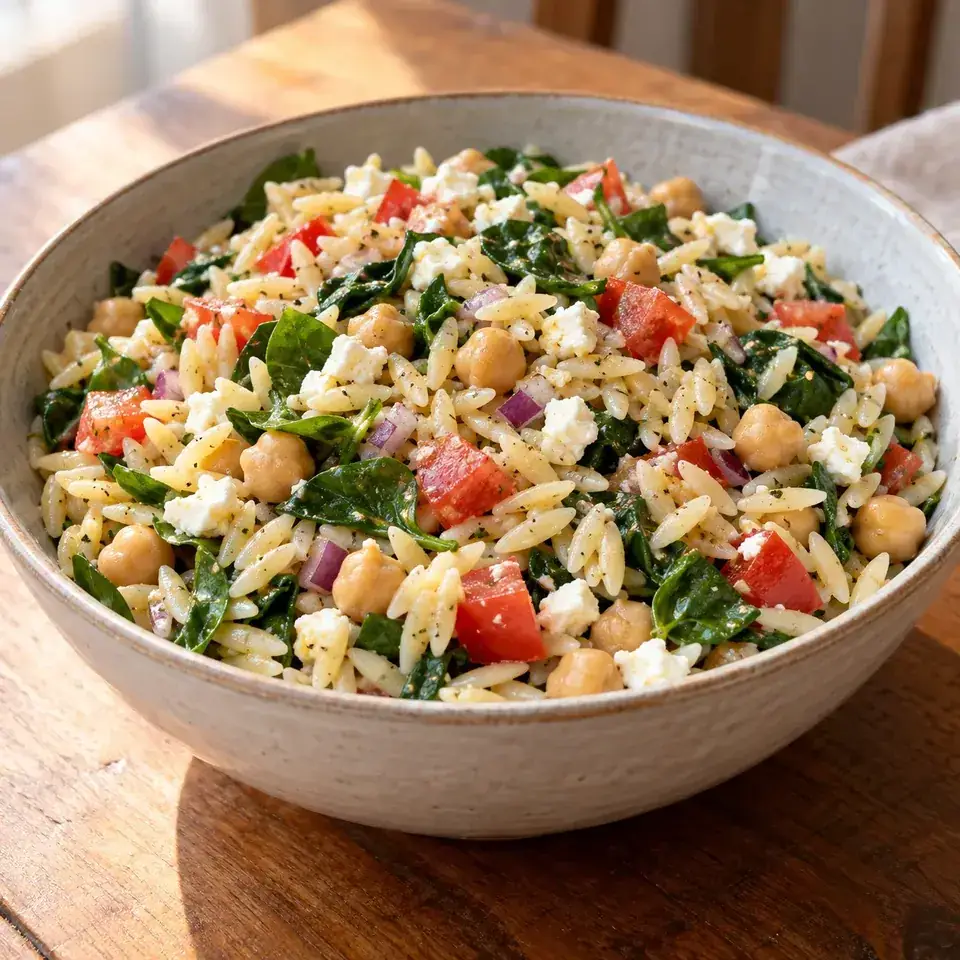 Easy Orzo Pasta Salad — serving inspiration