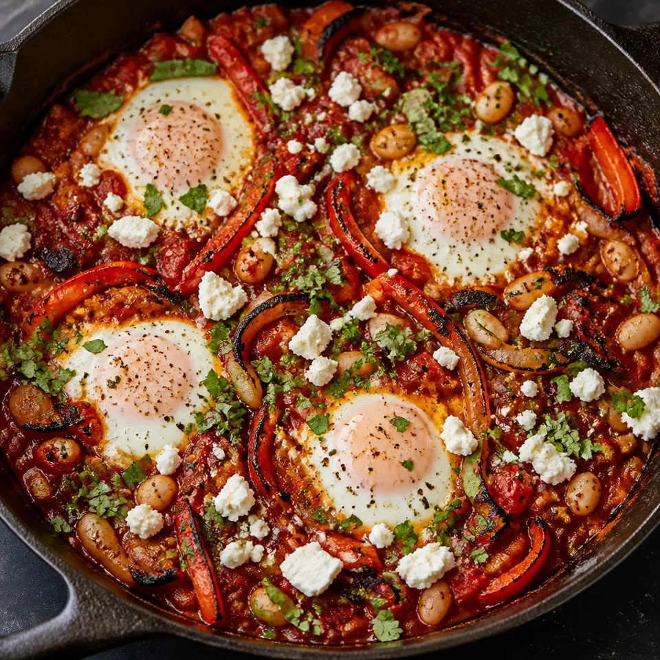 Easy Shakshuka with Feta — serving inspiration