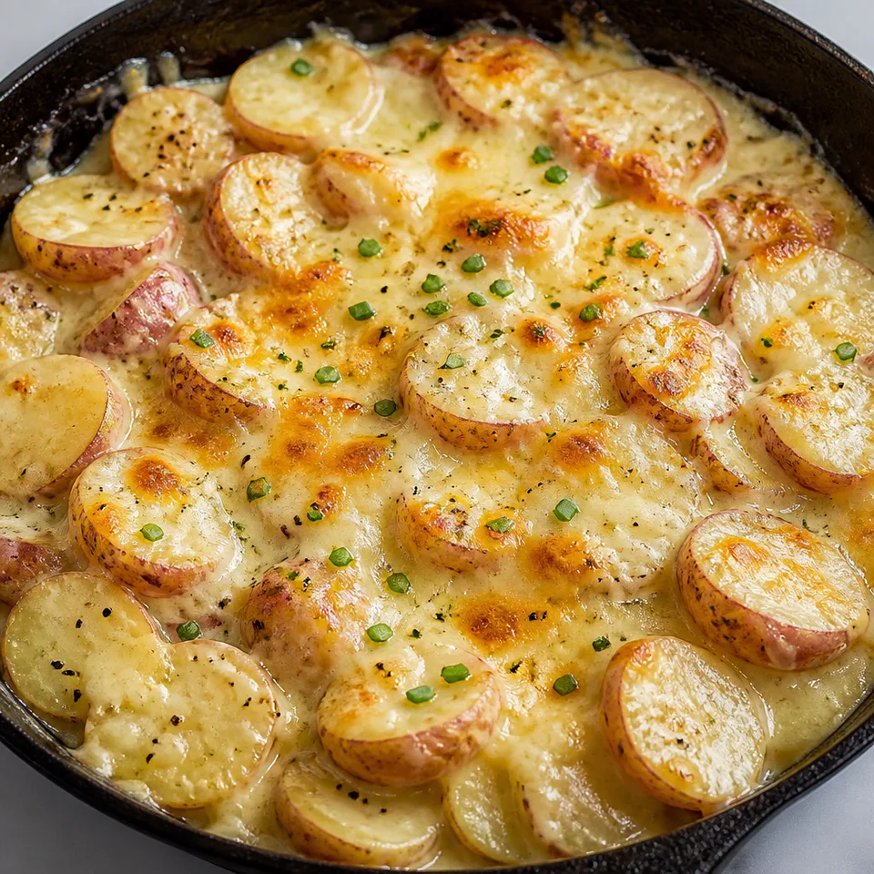 Easy Skillet Scalloped Potatoes au Gratin — serving inspiration