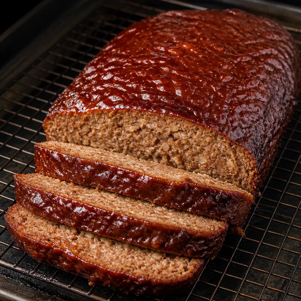 Easy Smoked Meatloaf with BBQ Glaze — serving inspiration