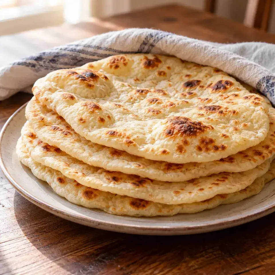 Easy Soft Flatbread (No Yeast) — serving inspiration
