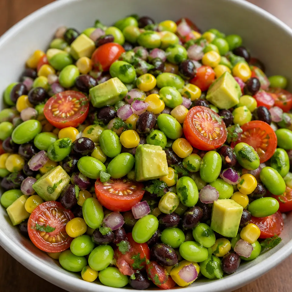 Edamame Salad (With Corn and Black Beans) — serving inspiration