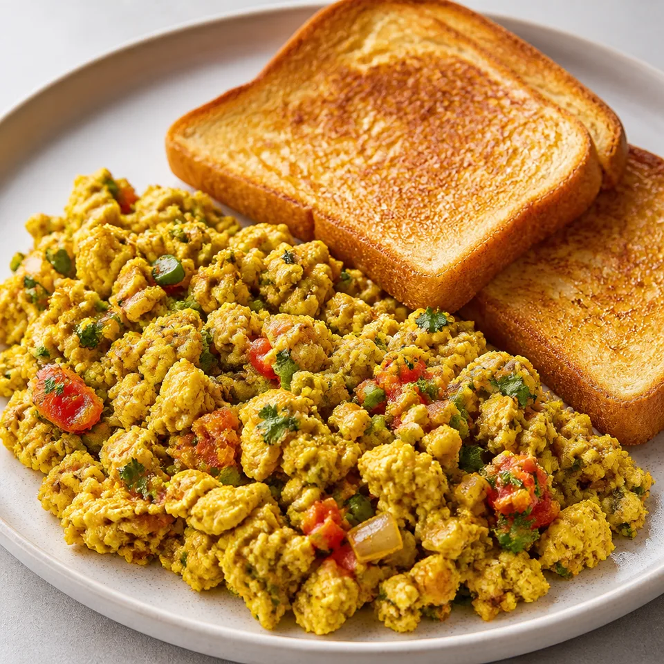 Egg Bhurji {Indian scrambled eggs} Recipe — serving inspiration