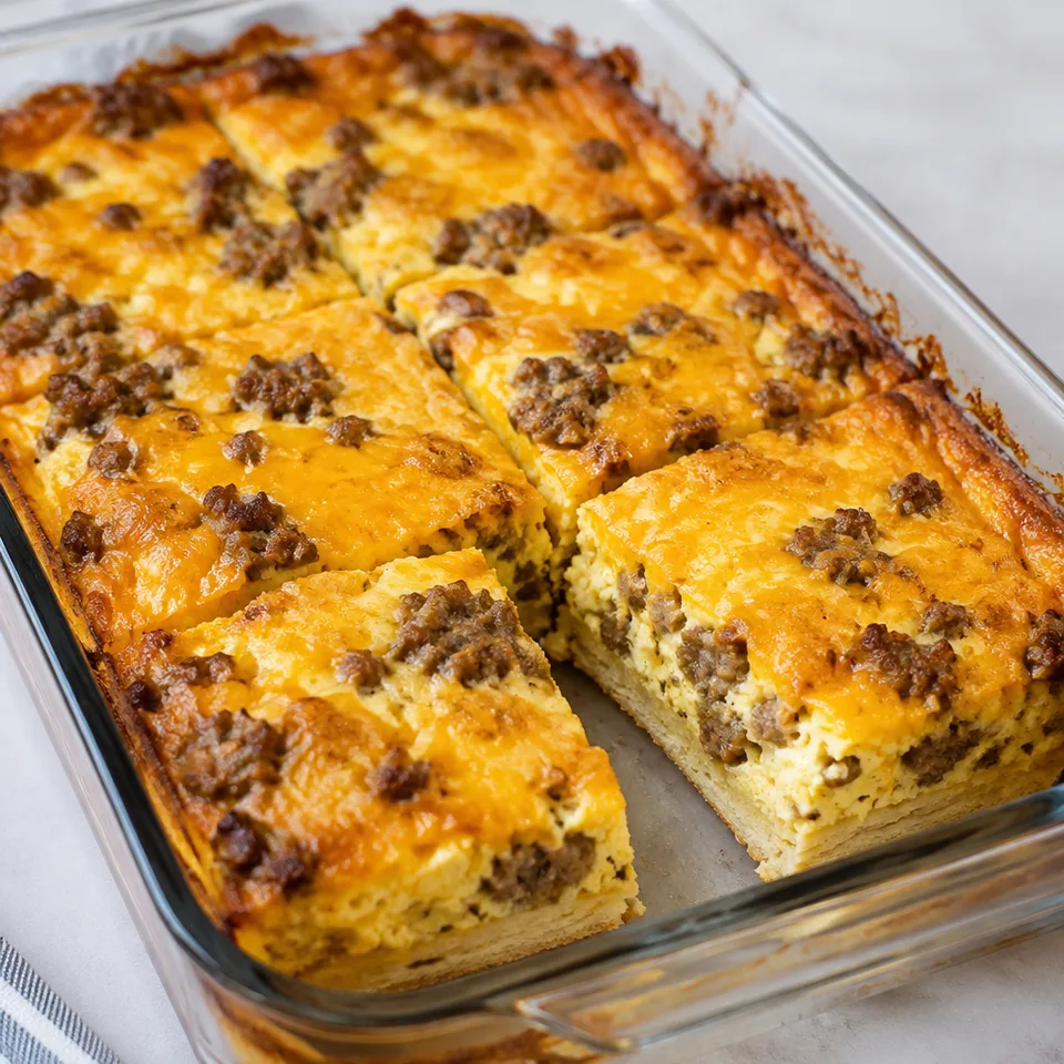 Egg & Sausage Breakfast Bake — serving inspiration